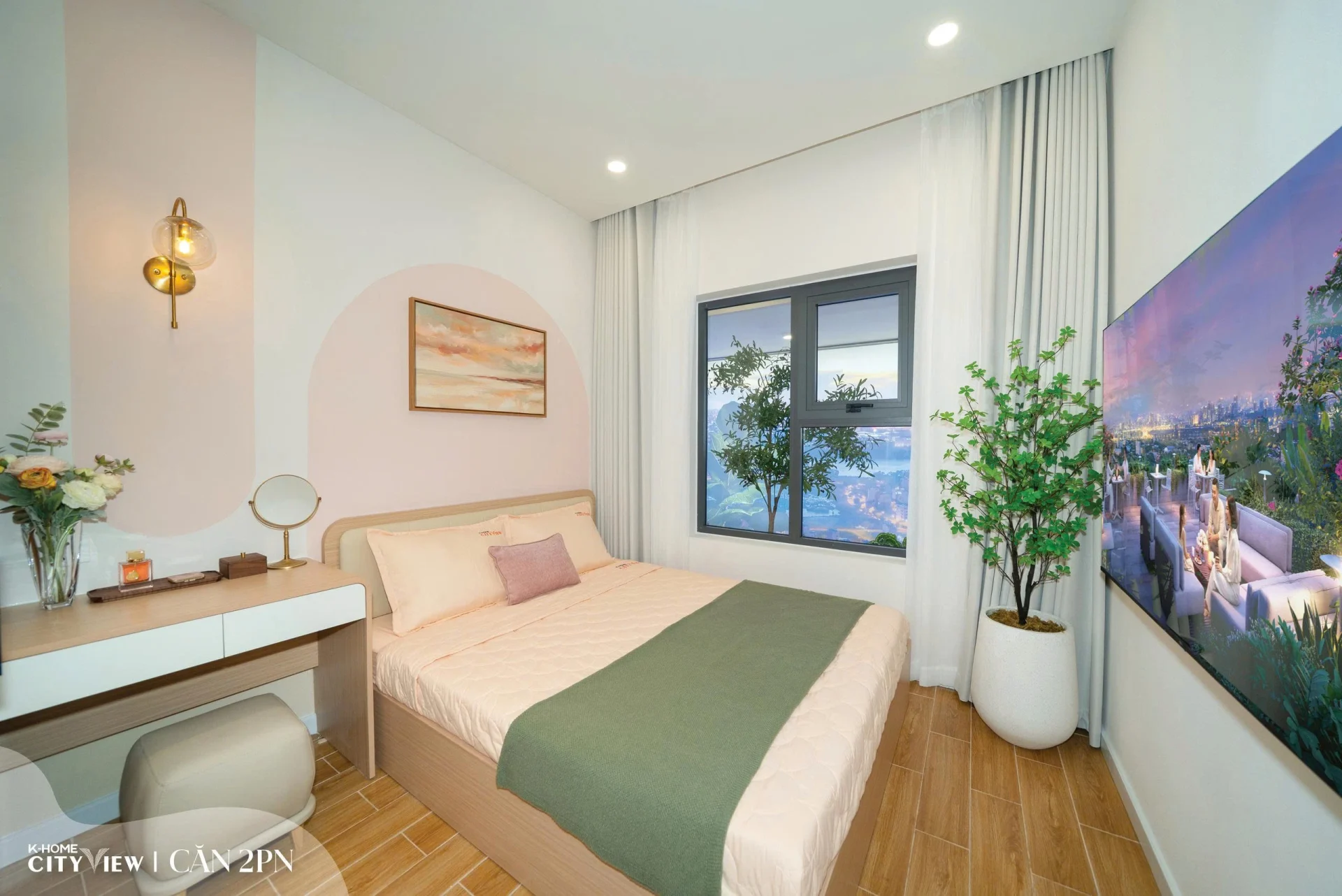 Căn hộ mẫu K-Home Cityview thiết kế theo chuẩn Singapore với đầy đủ nội thất chất lượng được bàn giao cho khách hàng sau khi xây dựng hoàn thiện.